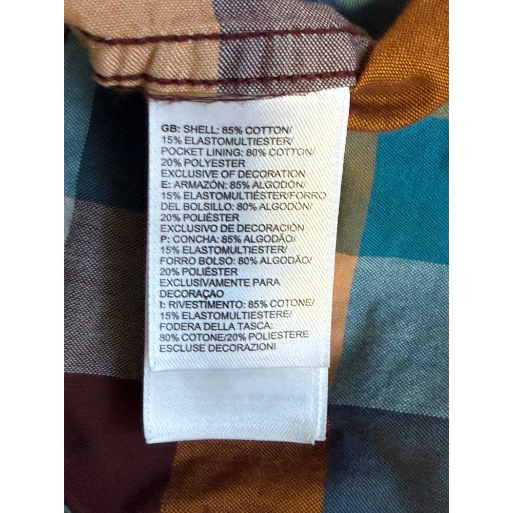 The North Face Button Down Shirt Mens XXL Multi Color Plaid Short‎ Sleeve - Picture 5 of 6